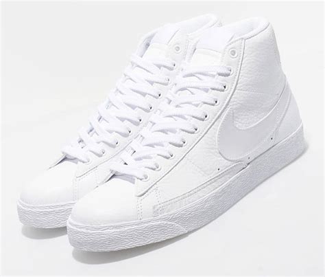 Nike blazers all white